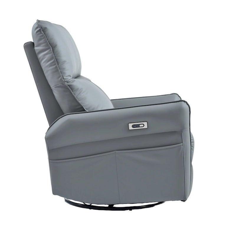 Fauteuil inclinable électrique pivotant et berçant pour adultes, fauteuil inclinable pivotant et berçant à 270, petit fauteuil inclinable électrique pour salon