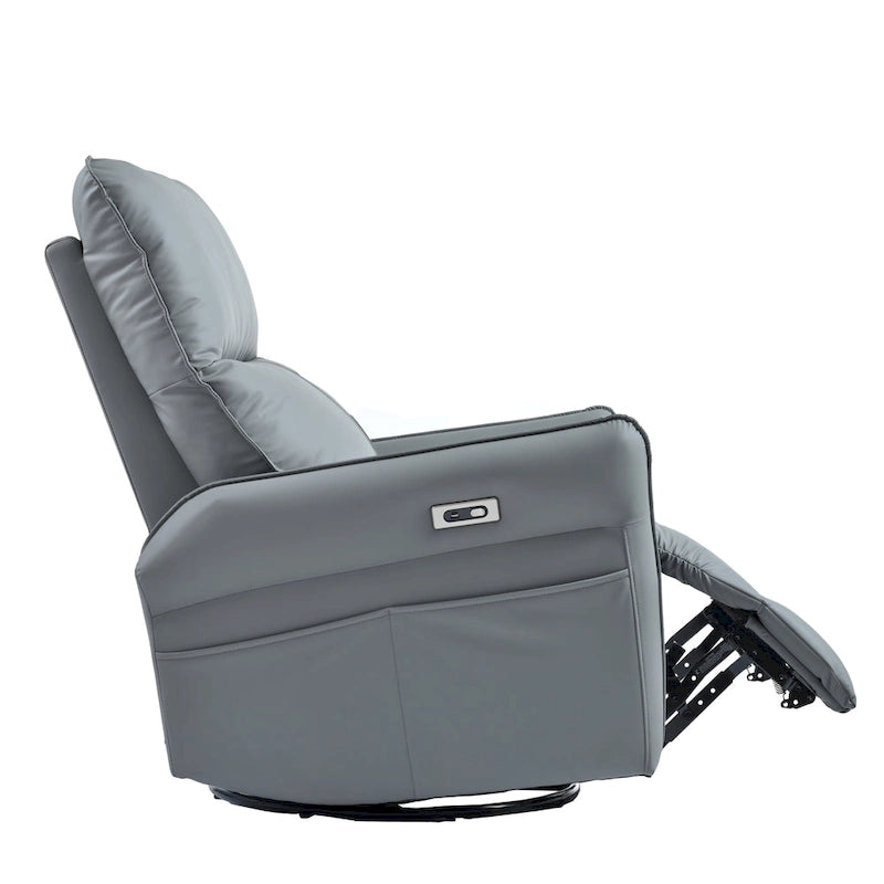 Fauteuil inclinable électrique pivotant et berçant pour adultes, fauteuil inclinable pivotant et berçant à 270, petit fauteuil inclinable électrique pour salon