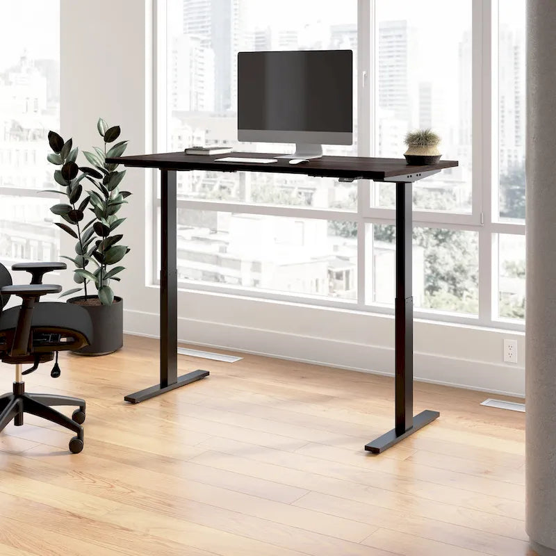 Bureau assis-debout électrique à hauteur réglable 60x30