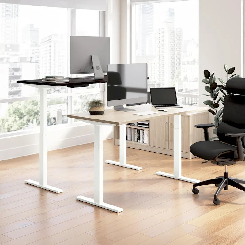 Bureau assis-debout électrique à hauteur réglable 60x30