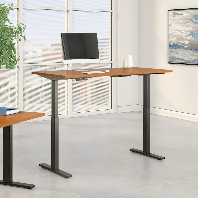 Bureau assis-debout électrique à hauteur réglable 60x30
