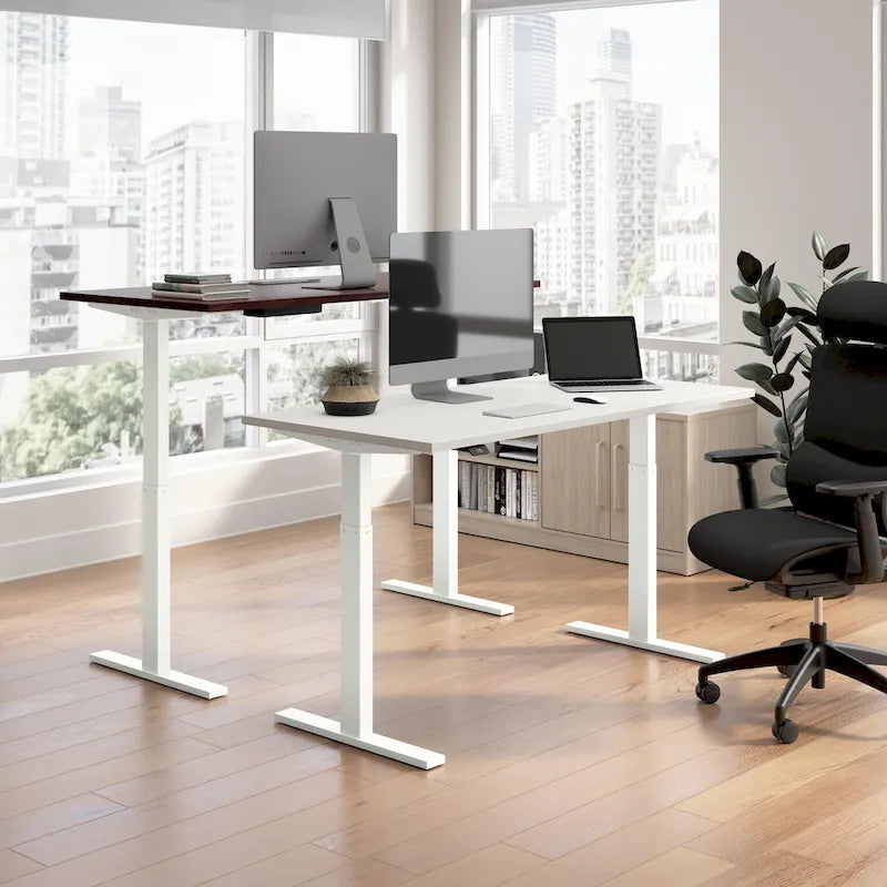 Bureau assis-debout électrique à hauteur réglable 60x30