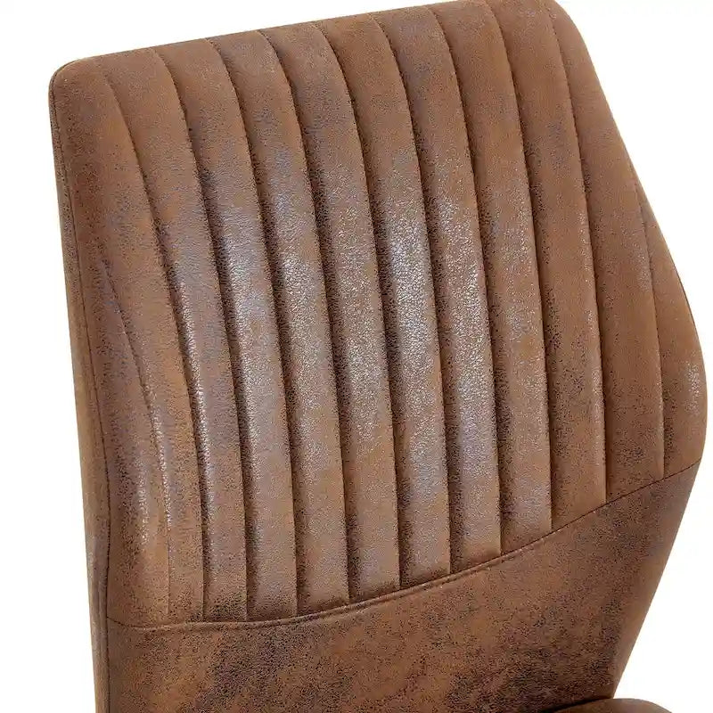 Set aus 6 Esszimmerstühlen mit schwarzen Metallbeinen