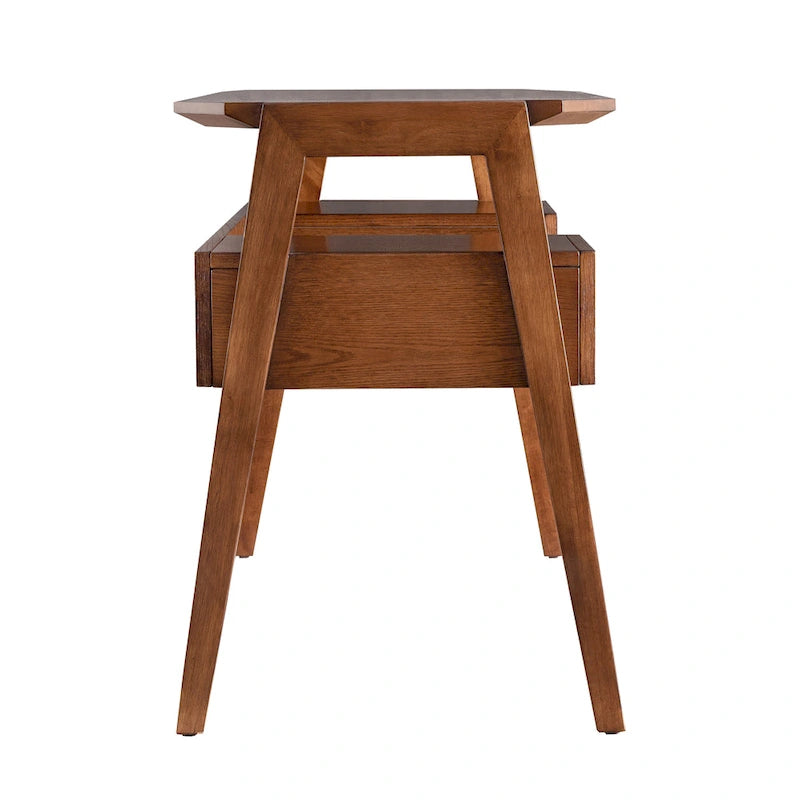 Biurko do pisania w stylu mid-century modern ze schowkiem