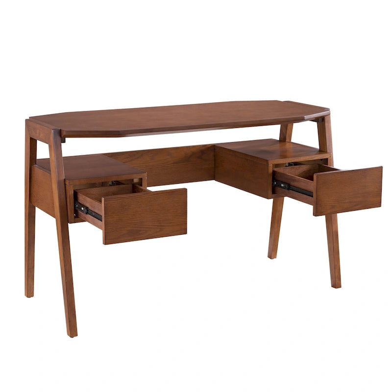 Biurko do pisania w stylu mid-century modern ze schowkiem