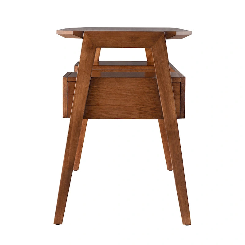 Biurko do pisania w stylu mid-century modern ze schowkiem