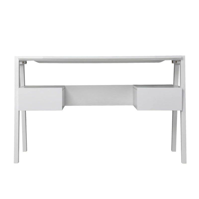 Biurko do pisania w stylu mid-century modern ze schowkiem