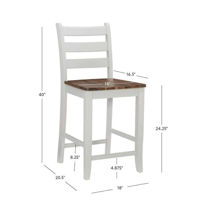 Tresenhocker im Landhausstil (2er-Set)
