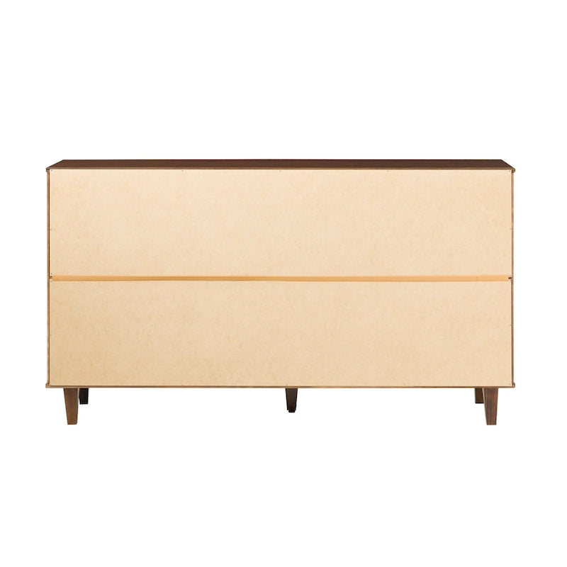 Detaillierte Kommode aus Massivholz im Mid-Century-Modern-Stil