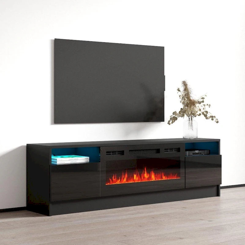 Mobile TV da 63" con camino elettrico
