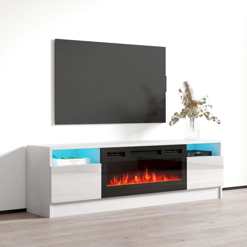 Mobile TV da 63" con camino elettrico
