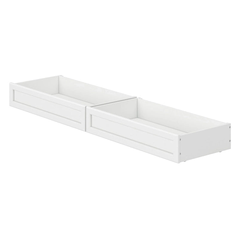 Cassetti contenitore sottoletto moderni di metà secolo per letti Queen-King-Twin XL
