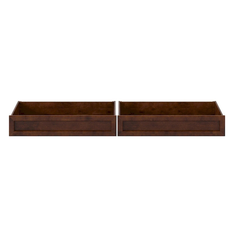Cassetti contenitore sottoletto moderni di metà secolo per letti Queen-King-Twin XL