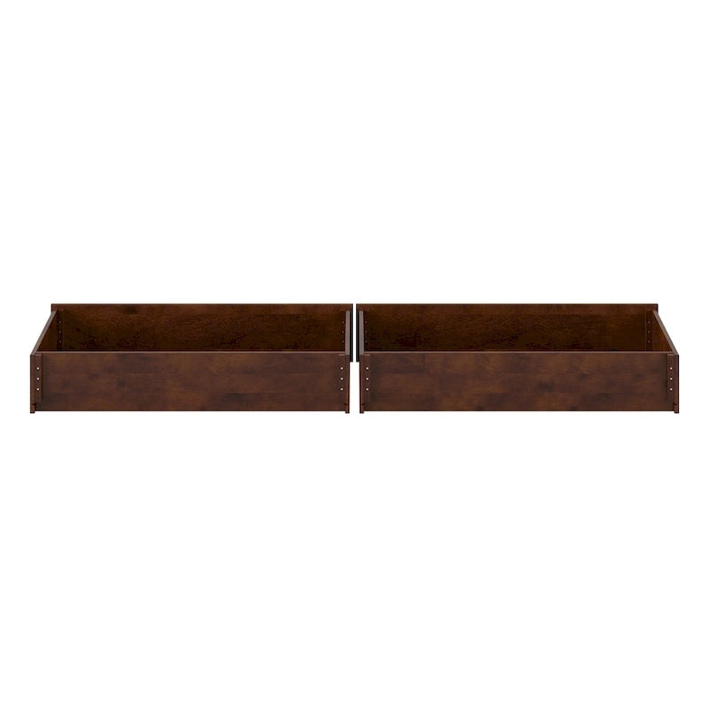 Cassetti contenitore sottoletto moderni di metà secolo per letti Queen-King-Twin XL