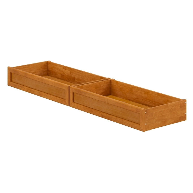 Cassetti contenitore sottoletto moderni di metà secolo per letti Queen-King-Twin XL