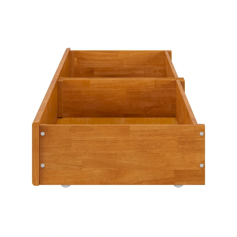 Cassetti contenitore sottoletto moderni di metà secolo per letti Queen-King-Twin XL