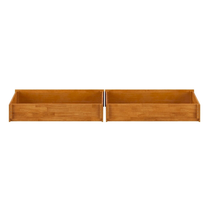 Cassetti contenitore sottoletto moderni di metà secolo per letti Queen-King-Twin XL