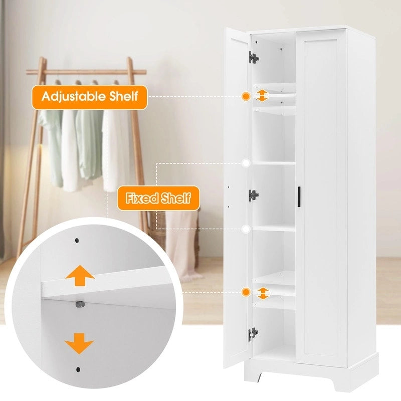 Mobile contenitore con due ante, ripiano regolabile, pannello in MDF