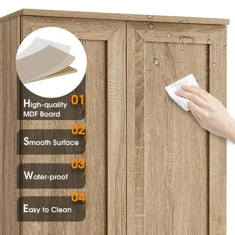 Mobile contenitore con due ante, ripiano regolabile, pannello in MDF