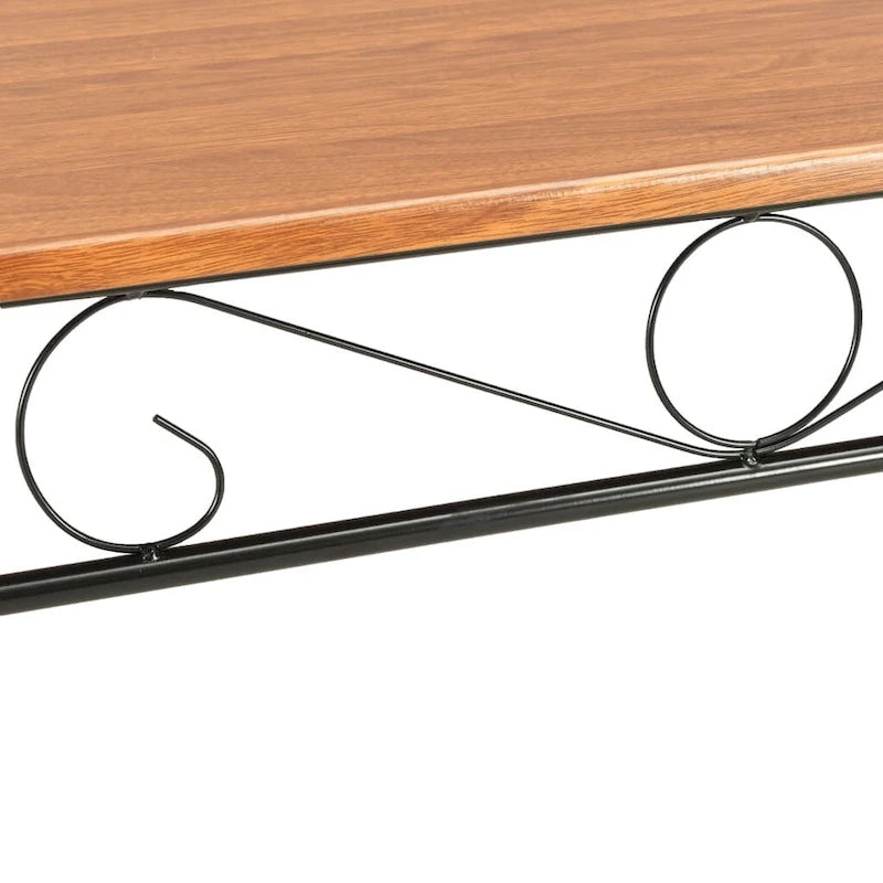 Brązowy stół do jadalni 47.2x27.6x29.5 MDF