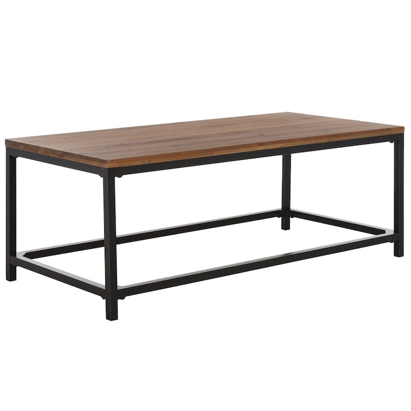 Tavolino da caffè con finitura in legno recuperato - 48" x 24" x 17.7"