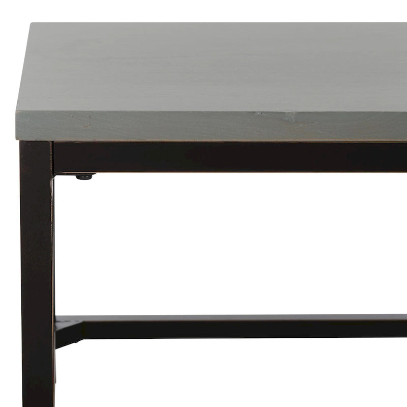 Tavolino da caffè con finitura in legno recuperato - 48" x 24" x 17.7"