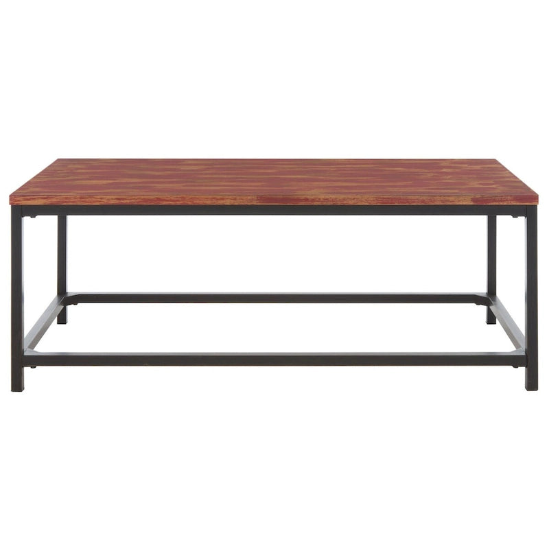 Tavolino da caffè con finitura in legno recuperato - 48" x 24" x 17.7"