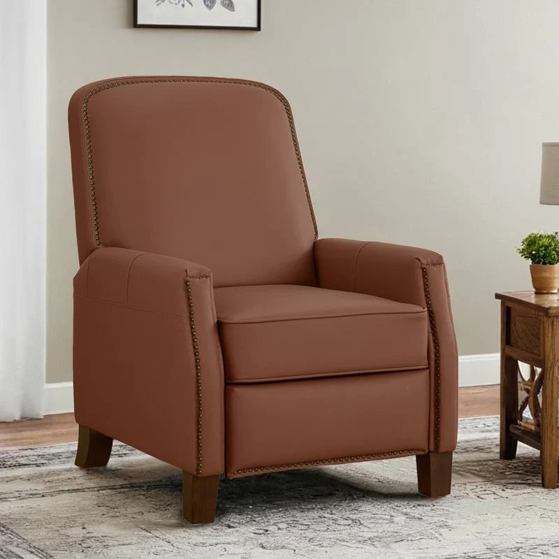Relaxsessel mit Druckmechanik für Erwachsene, Kunstledersessel fürs Wohnzimmer