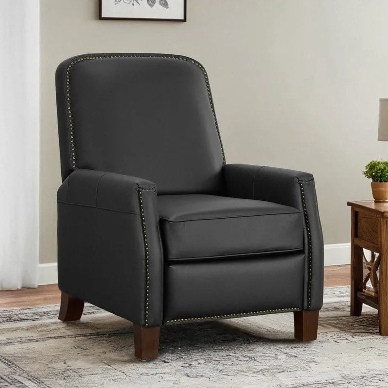 Relaxsessel mit Druckmechanik für Erwachsene, Kunstledersessel fürs Wohnzimmer