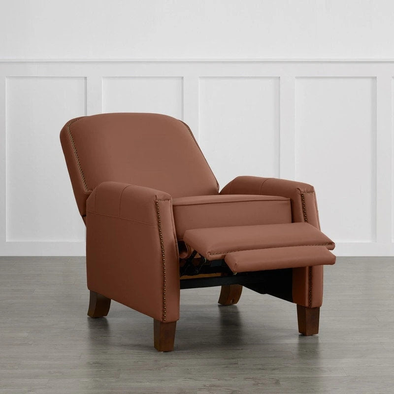 Relaxsessel mit Druckmechanik für Erwachsene, Kunstledersessel fürs Wohnzimmer