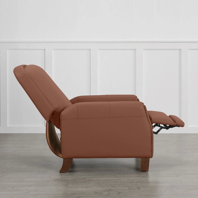 Relaxsessel mit Druckmechanik für Erwachsene, Kunstledersessel fürs Wohnzimmer