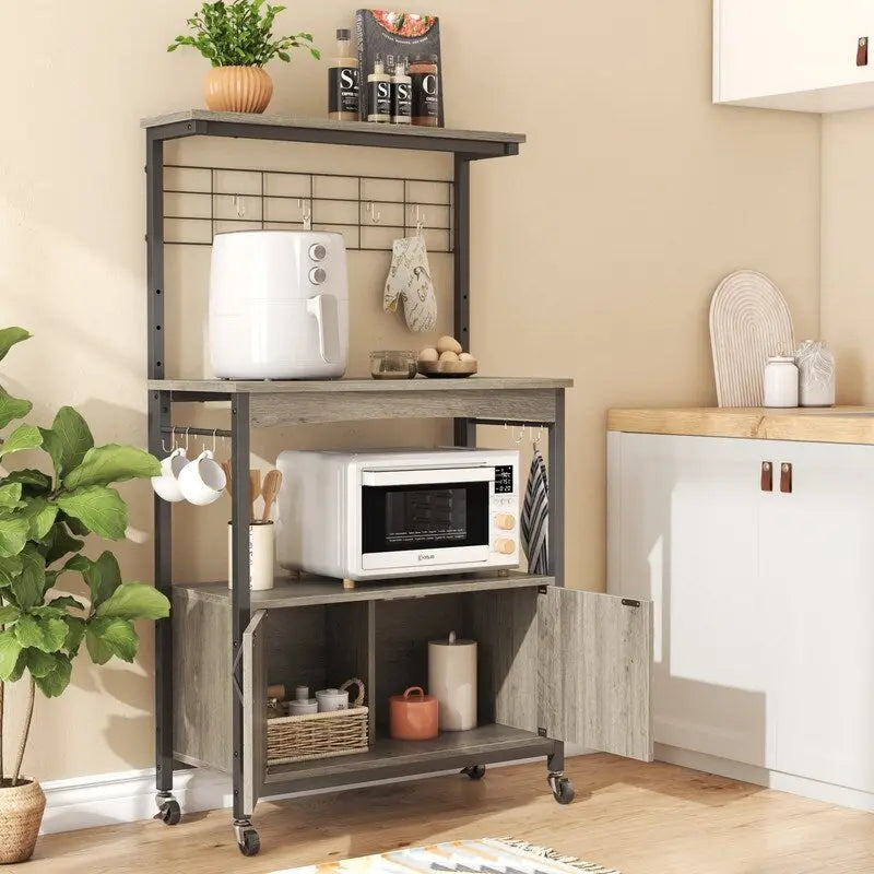 Průmyslová pojízdná police na kávu - 14.57D x 31.5W x 45.2H