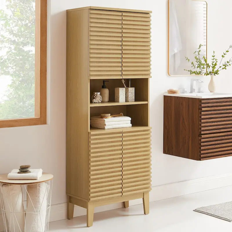 Tall Bathroom Storage Cabinet